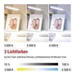 LED stolná lampa MOLLY, biela