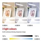 LED stolná lampa MOLLY, biela