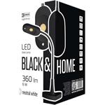 LED stolná lampička HT6105 HOME, čierna