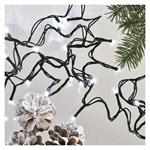 LED vianočná reťaz, 18 m, vonkajšia aj vnútorná, studená biela, programy, časovač