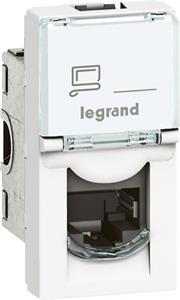 Legrand Mosaic, dátová zásuvka, biela