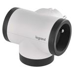 LEGRAND Revolution Rozbočovač 2x 230V, 1x USB-A + USB-C, bielosivý, otočný