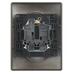 Legrand VALENA LIFE 2-zásuvka 230V, čierna