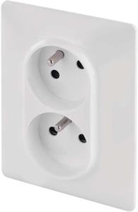 Legrand VALENA LIFE 2-zásuvka 230V, čierna