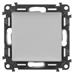 Legrand Valena Life ovládač tlačidlový zapínací 1/0, hliník