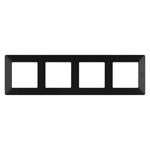 Legrand VALENA LIFE Rámček 4-násobný, čierny
