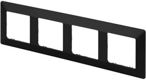 Legrand VALENA LIFE Rámček 4-násobný, čierny