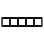 Legrand VALENA LIFE Rámček 5-násobný, čierny