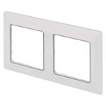 Legrand Valena Life rámik dvojnásobný, biely / chrom