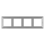 Legrand Valena Life rámik štvornásobný, hliník