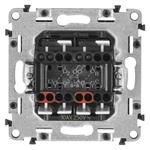 Legrand Valena Life vypínač dvojitý striedavý č. 6+6, biela