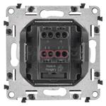 Legrand VALENA LIFE Vypínač krížový č.7, čierny