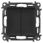 Legrand VALENA LIFE Vypínač sériový č.5, čierny