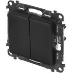 Legrand VALENA LIFE Vypínač sériový č.5, čierny