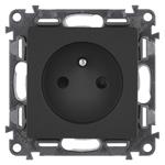 Legrand VALENA LIFE Zásuvka 230V, čierna