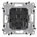 Legrand VALENA LIFE Zásuvka 230V, čierna