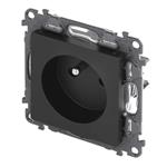 Legrand VALENA LIFE Zásuvka 230V, čierna