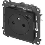 Legrand VALENA LIFE Zásuvka 230V, USB-C, čierna