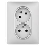 Legrand Valena Life zásuvka dvojnásobná, hliníková