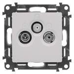 Legrand Valena Life zásuvka TV-RD-SAT, hliníková