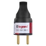 Legrand vidlica priama s úchytom, čierna