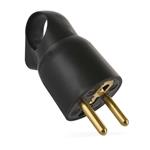 Legrand vidlica priama s úchytom, čierna