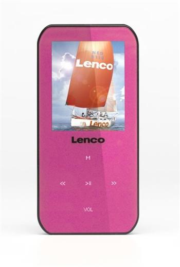 LENCO Xemio 655 - pink - MP3/MP4 prehrávač, 4GB + microSD slot
