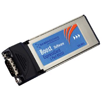 Lenovo Brainboxes VX-001-001 1 Port RS232 ExpressCard Serial Adapter w integrated connector and Megabaud data rate