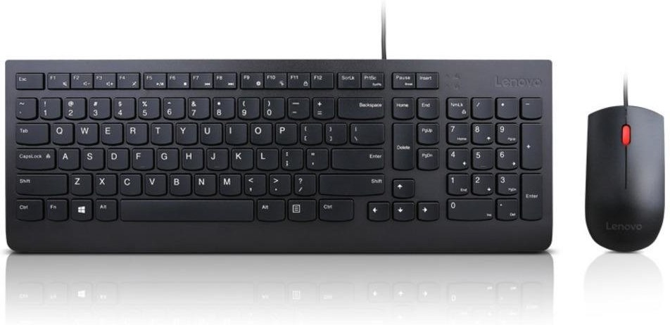 Lenovo Essential Wired Combo, set klávesnica a myš, čierna