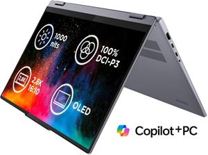Lenovo IdeaPad 5 2-in-1 16AKP10, 83KU000LCK, sivý