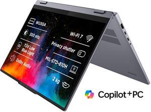 Lenovo IdeaPad 5 2-in-1 16AKP10, 83KU000MCK, sivý