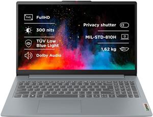 Lenovo IdeaPad Slim 3 15IRH8, 83EM00G8CK, sivý