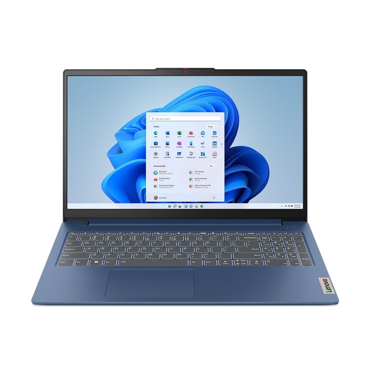 Lenovo IdeaPad Slim 3/15IRH8/i7-13620H/15,6"/FHD/16GB/512GB SSD/UHD Xe/W11P/Blue/2R