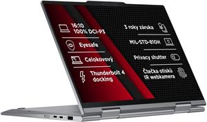 Lenovo ThinkPad X1 2-in-1 Gen 9, 21KE002WCK, sivý