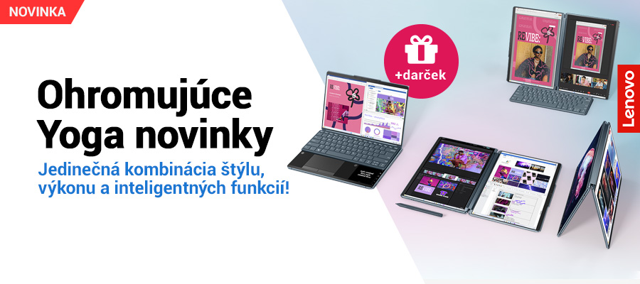 Lenovo Yoga novinky s 3 ročnou zárukou a darčekom navyše