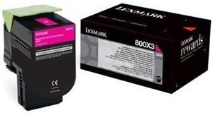 Lexmark 800X3 - Extra vysoká výtěžnost - purpurová - originální - kazeta s barvivem LCCP - pro Lexmark CX510de, CX510de SPR Colum