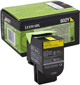Lexmark 80C20Y0, žltá, 1000strán