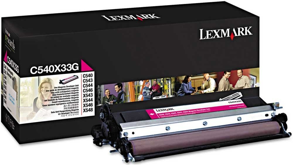 Lexmark C540X33G, valec, magenta, 30 000 strán