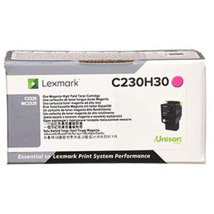 Lexmark originál toner C230H30, magenta, 2300str., high capacity, Lexmark C2325dw,MC2325adw, O