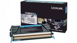 Lexmark originál toner C748H3CG, cyan, 10 000 strán