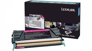 Lexmark originál toner C748H3MG, magenta, 10 000 strán