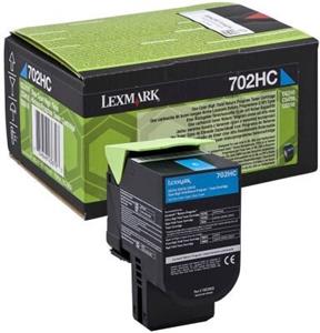 Lexmark tonerová kazeta 70C2HCE, azúrová, 3000 strán