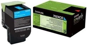 Lexmark tonerová kazeta 70C2XCE, cyan, 4000 strán