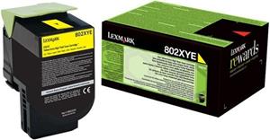 Lexmark tonerová kazeta 80C2HYE, žltá, 3000 strán