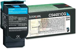 Lexmark tonerová kazeta C544X1CG, cyan, 4000 strán