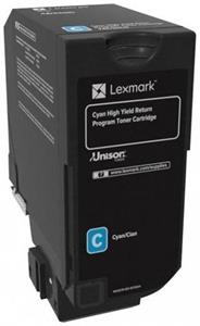 Lexmark - Vysoká výtěžnost - azurová - originální - kazeta s barvivem LCCP, LRP - pro Lexmark CS725de, CS725dte
