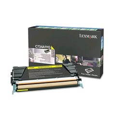Lexmark X748 Yellow High Yield Return Program Toner Cartridge 10K