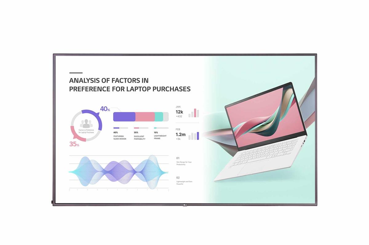 LG 75" signage 75UH5N-M - UHD, 24h, 500nit, WebOS 6.0