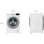 LG FA4TURBO9E, parná práčka predom plnená