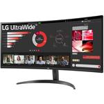 LG UltraWide, 34WR50QC, 34", čierny